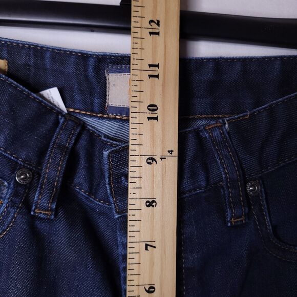 Hugo Boss Jeans Mens 31/32 Dark Wash Orange Regular Fit Button Fly - Picture 13 of 16